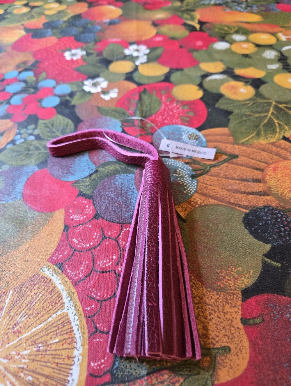 Portland Leather Goods Classic Tassel In Orchid Pebbled Leather